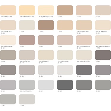 Polisan Renk Kartelası